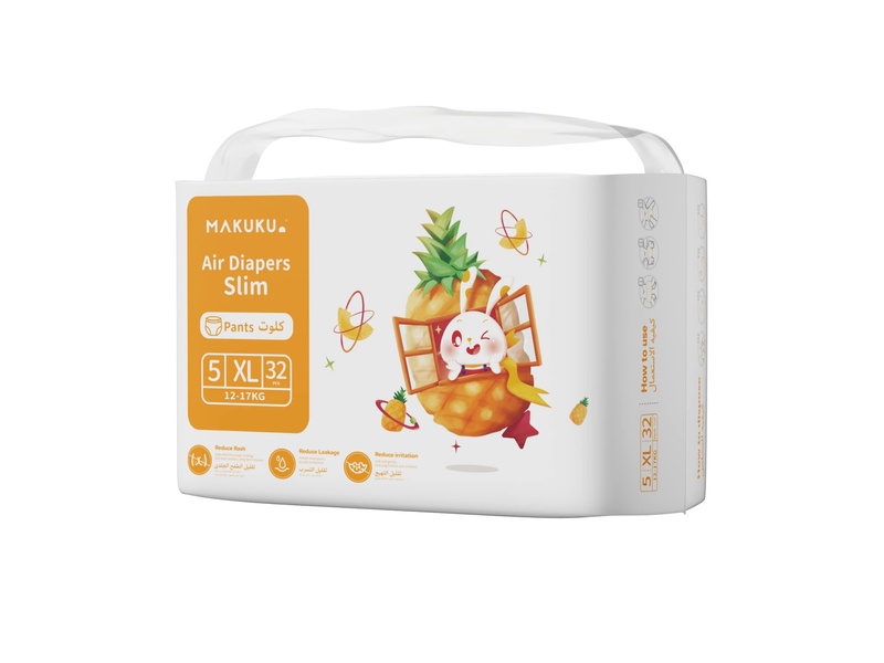 MAKUKU DIAPERS DAILY CARE PANT NO.5 (72)