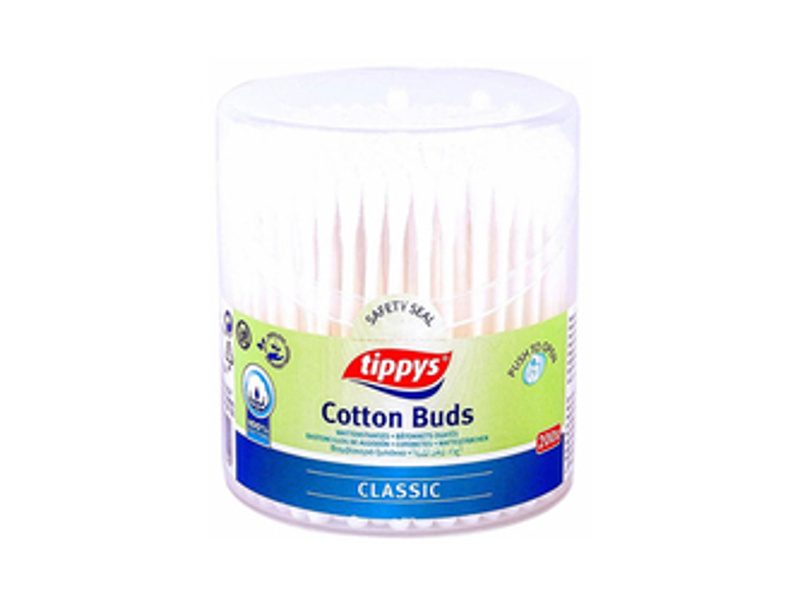 TIPPYS COTTON BUDS GREEN CLASSIC 1X200