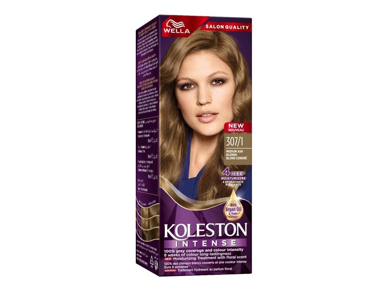 Koleston maxi hair color 307/1 medium ash blond