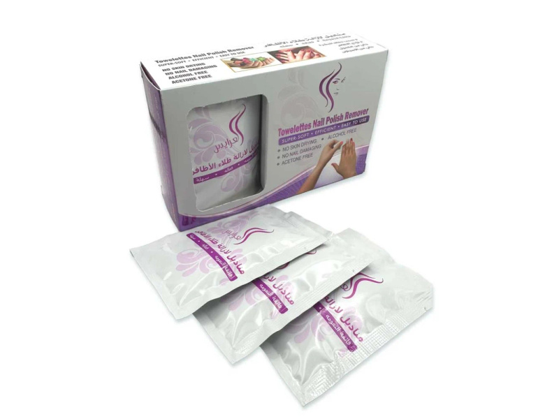 Alarays nail polish remover wipes mini