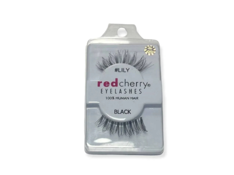 RED CHERRY EYELASHES BLACK LILY