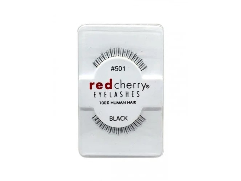 RED CHERRY EYELASHES  BLCK D 501