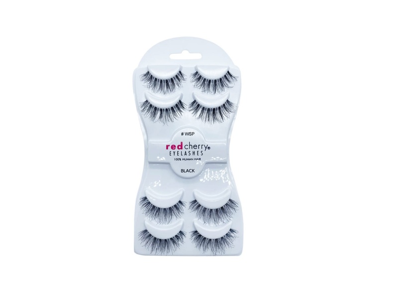 RED CHERRY EYELASHES 100% BLACK WSP