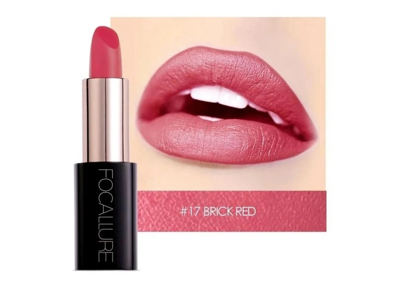 FOCALLURE LACQUER LIPSTICK 17 BRICK RED