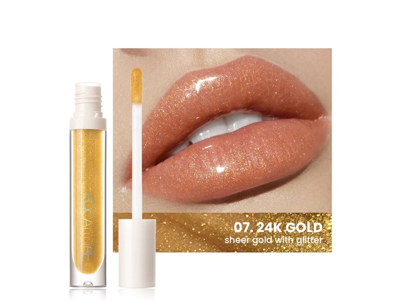 FOCALLURE LIP GLOW 07 GOLD FA 153 SHINE LIP GLOSS