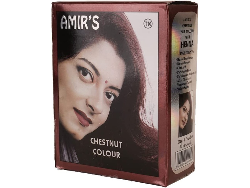 Amir's hair color henna 10 gm chestnut