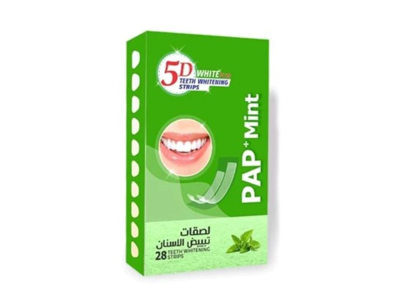 5D WHITE PLUS TEETH WHITENING 28 STRIPS(PAP+ MINT)