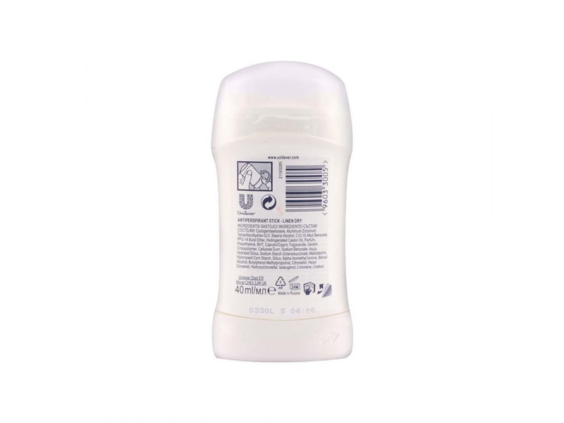 REXONA DEODORANT STICK LINEN DRY 40ML