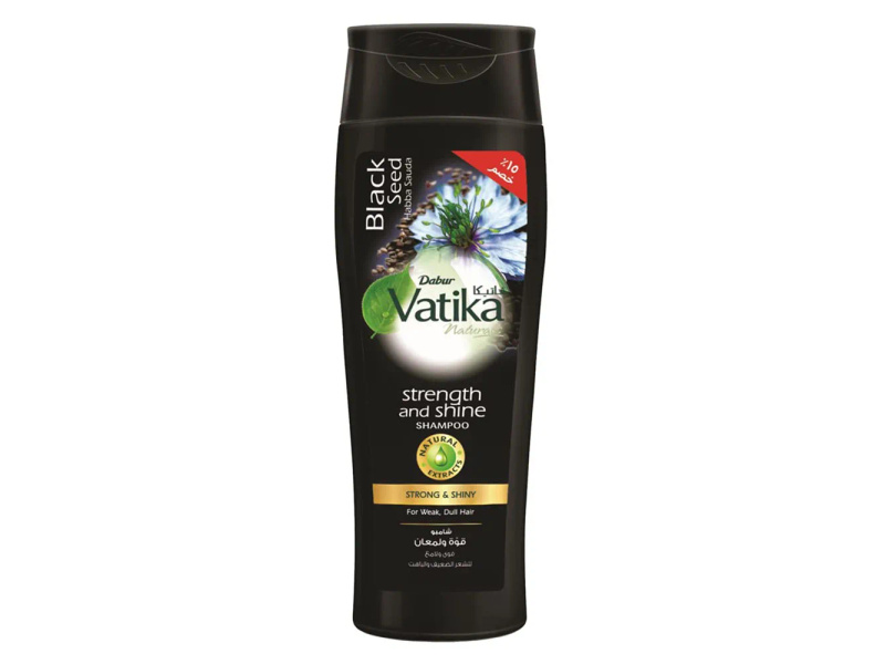 VATIKA SHAMPOO 400ML BLACK SEED STENGTH & SHINE