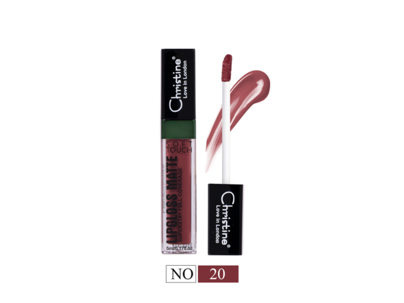 CHRISTINE 20 LIPGLOSS SOFT TOUCH FULL MATTE