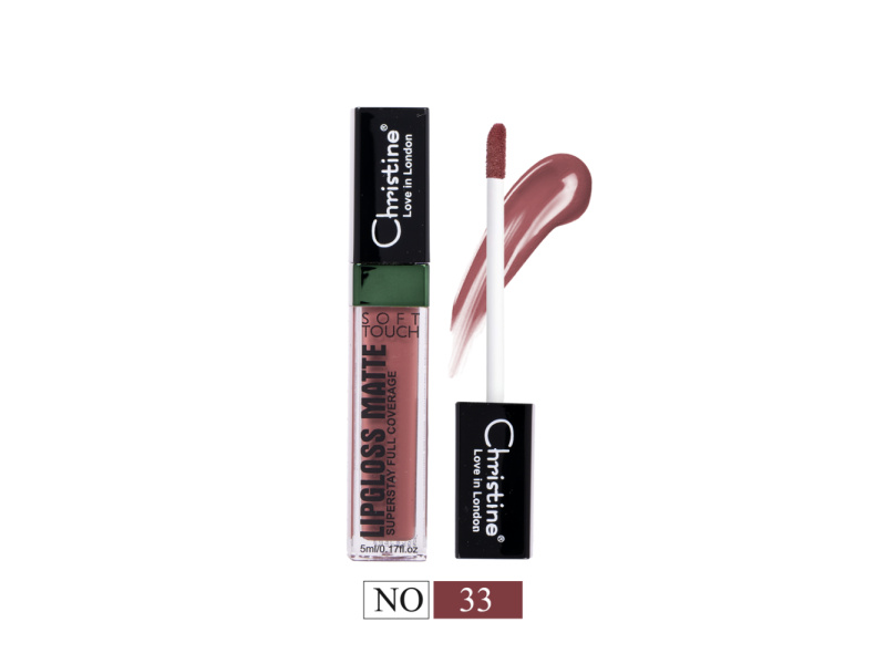 CHRISTINE 33 LIPGLOSS SOFT TOUCH FULL MATTE