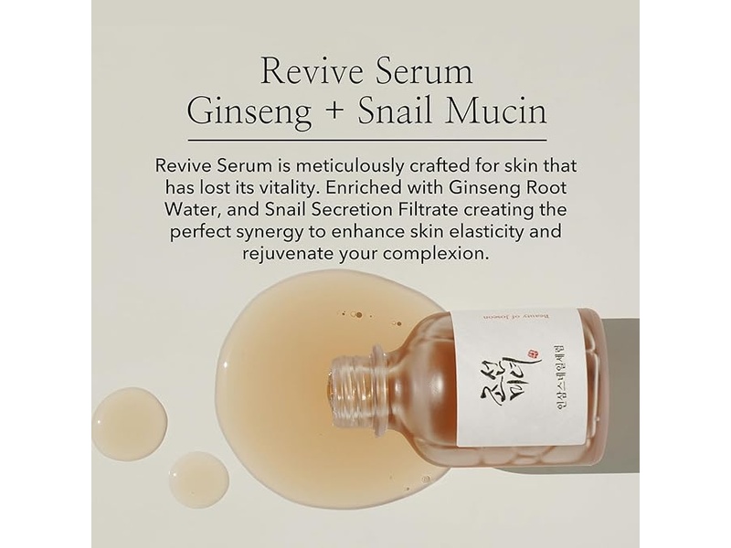 BEAUTY OF JOSEON REVIVE SERUM GINSENG+SNAIL MUCIN 30ML