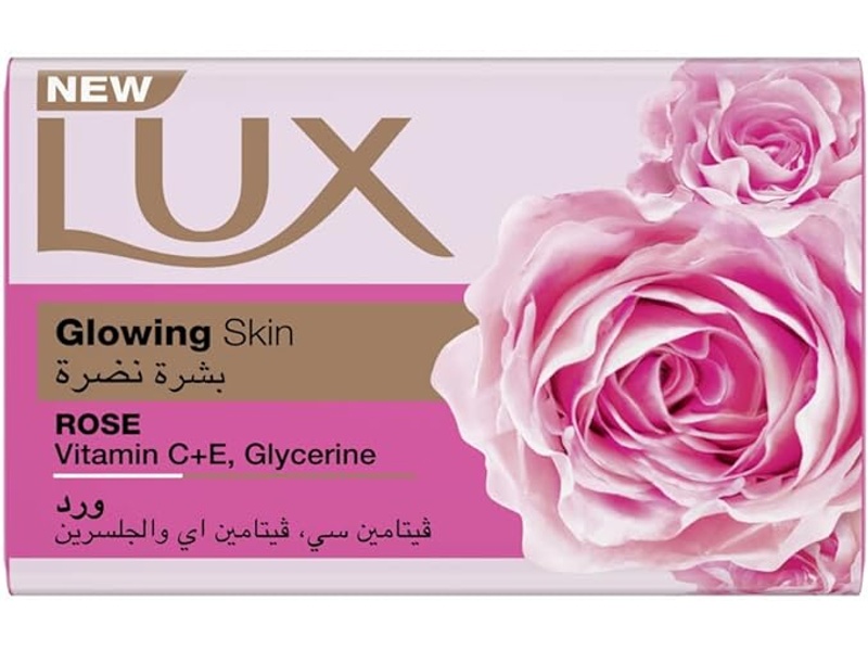 LUX GLOWING SKIN 170G ROSE VIT-C+E GLYCERINE