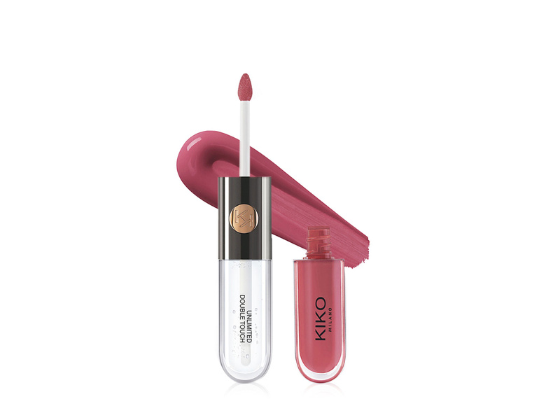 KIKO MILANO 120 UNLIMITED DOUBLE TOUCH LIPSTICK, ROSY MAUVE