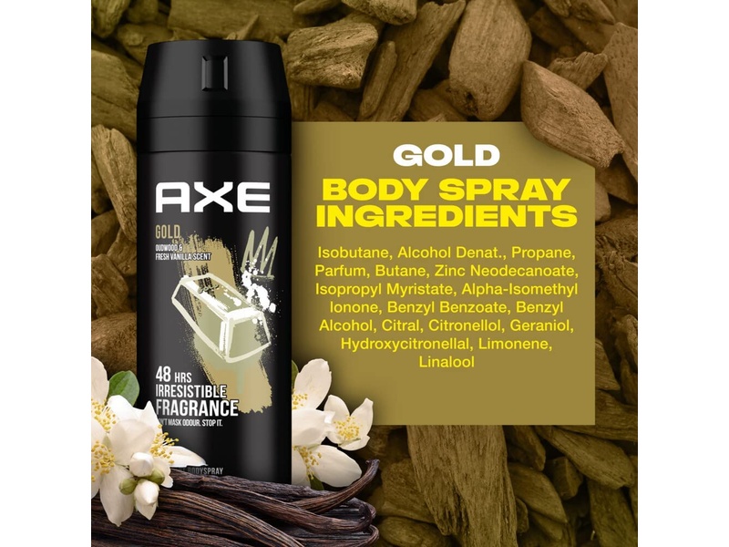 Axe deo body spray gold oud 150ml