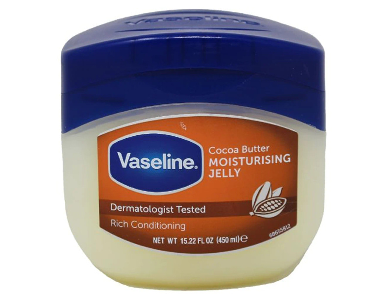 VASELINE PETROLEUM JELLY 450ML COCOA BUTTER^