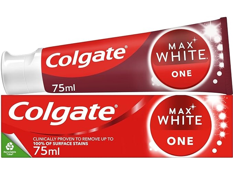 COLGATE MAX WHITE ONE WHITENING TOOTHPASTE 75ML^