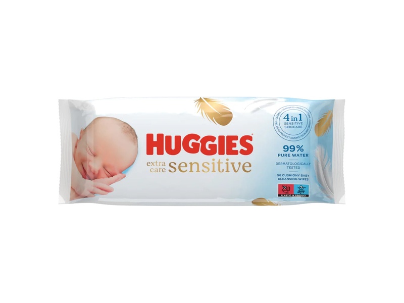 HUGGIES EXTRA CARE SENSITIVE 56 WIPES