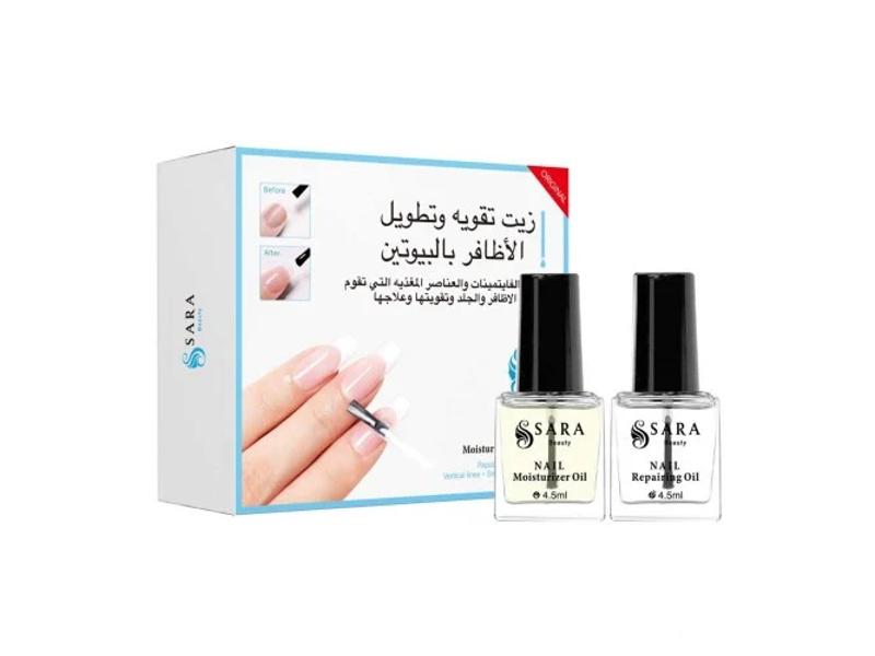 SARA BEAUTY NAIL MOISTURIZER & REPAIRING OIL 2X4.5ML