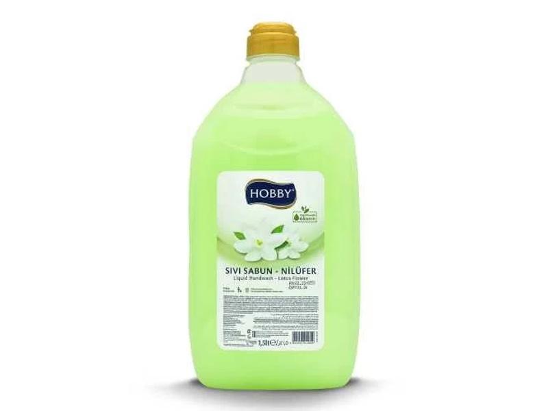 HOBBY LIQUID HANDWASH 1500ML LOTUS FLOWER