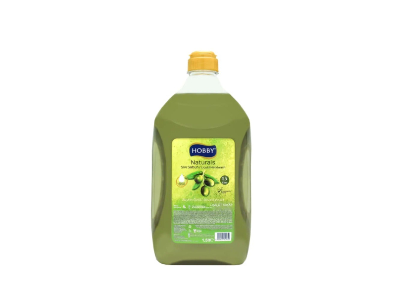 HOBBY LIQUID HANDWASH 1500ML NATURALS OLIVE EXTRACT