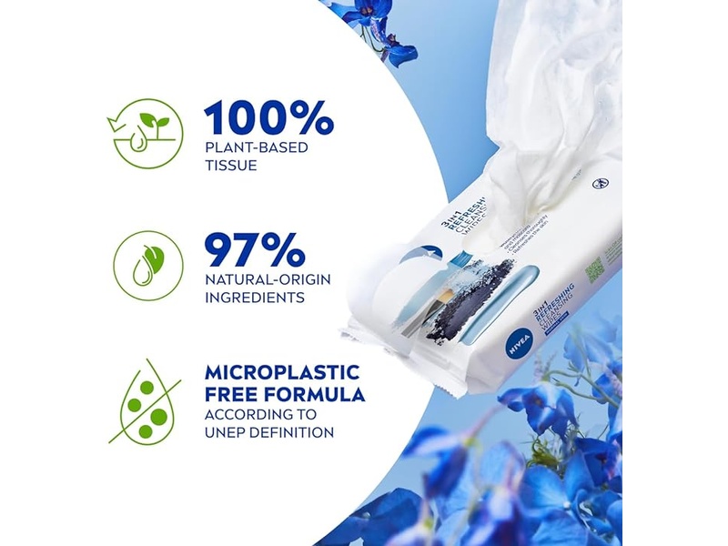 NIVEA BIODEGRADABLE CLEANSING WIPES NORMAL SKIN 25PCS