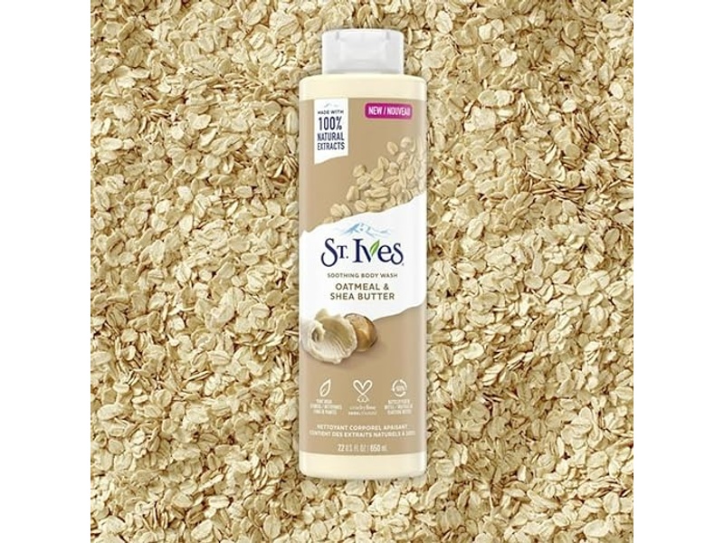 ST IVES OATMEAL & SHEA BUTTER SOOTHING BODY WASH 473ML