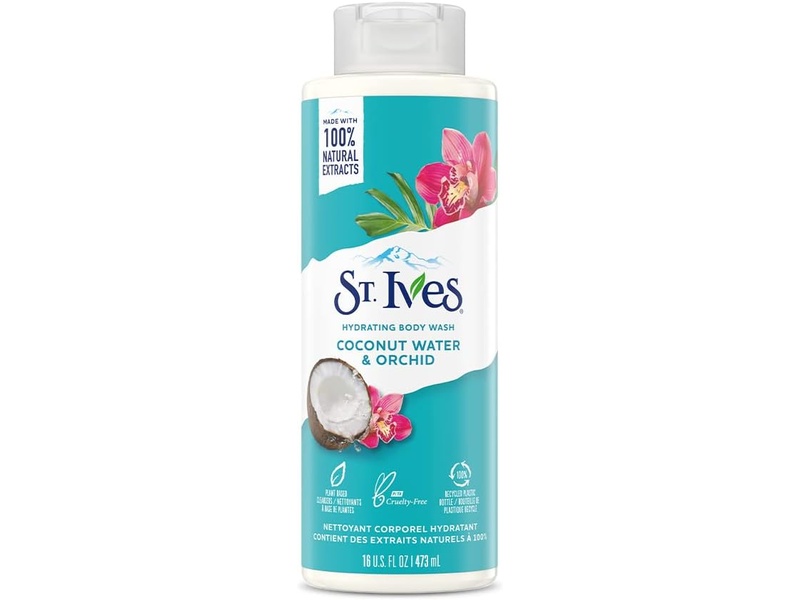 ST.IVES COCONUT WATER & ORCHID HYDRATING BODY WASH 473ML