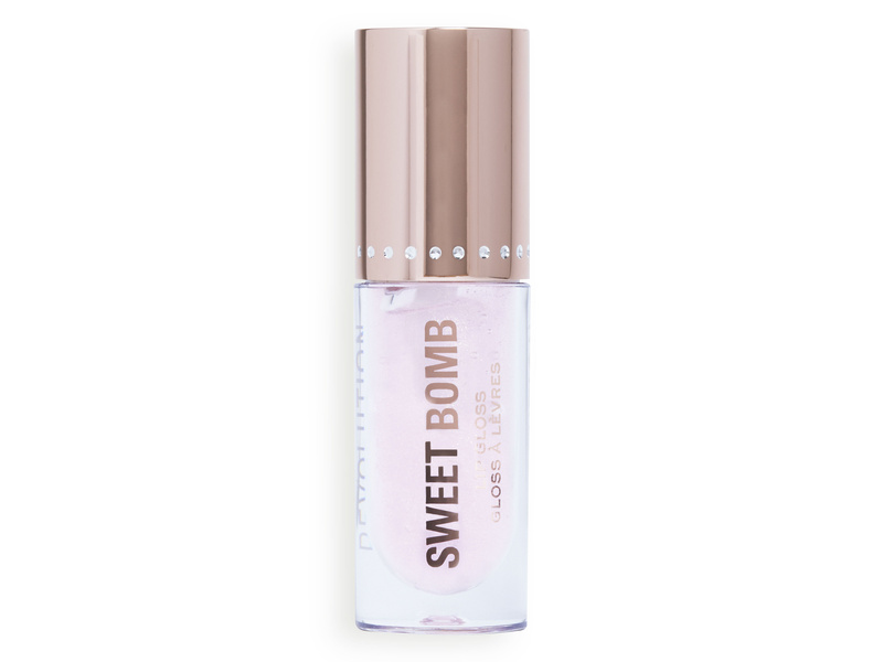 REVOLUTION SWEET BOMB LIP GLOSS PINK GLITTER