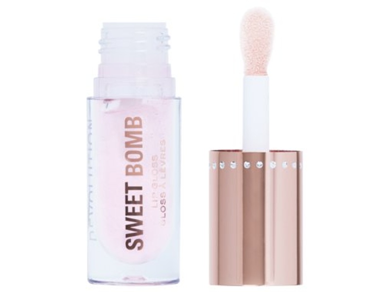 REVOLUTION SWEET BOMB LIP GLOSS PINK GLITTER