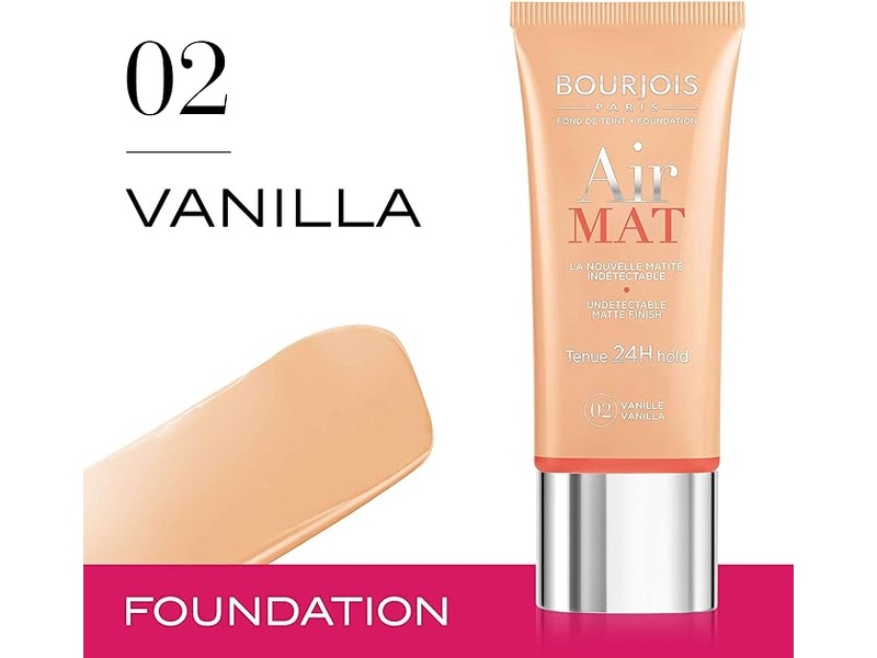 BOURJOIS AIR MAT FOUNDATION - 30ML 02 VANILLA