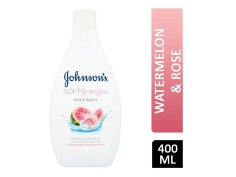 JOHNSONS SOFT & ENERGISE 400ML BODY WASH^