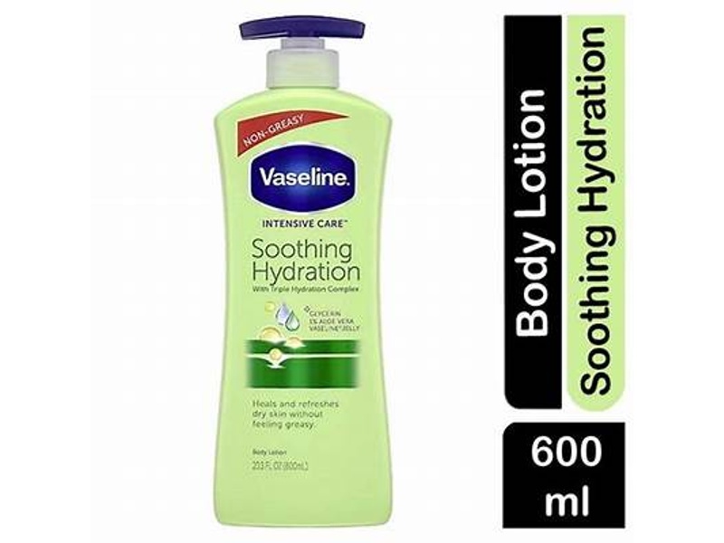 VASELINE SOOTHING HYDRATION 600ML LOTION