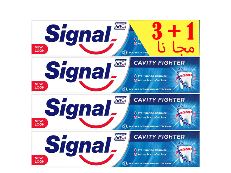 SIGNAL ANTI-CAVITY TOOTHPASTE 3+1 FREE 75 ML