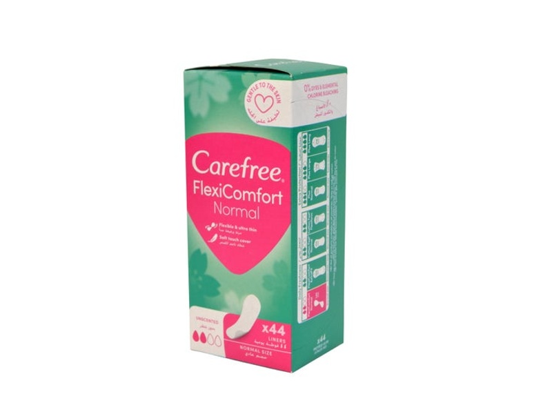 CAREFREE FEMININE PADS UNSCENTED NORMAL 44 PADS