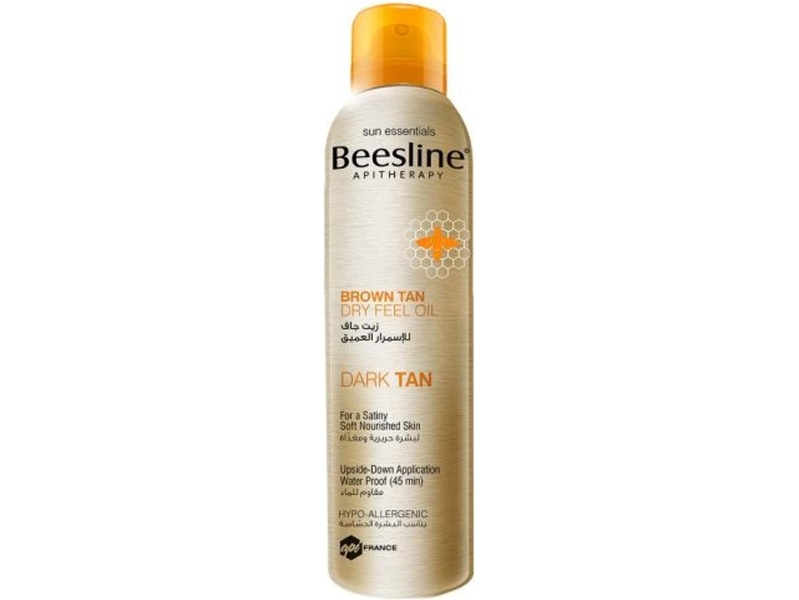 BEESLINE BROWN DRY FEEL OIL SPRAY 150 ML DARK TAN