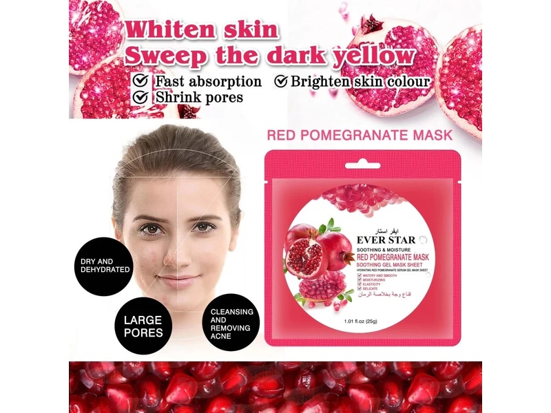 EVER STAR RED POMEGRANATE MASK