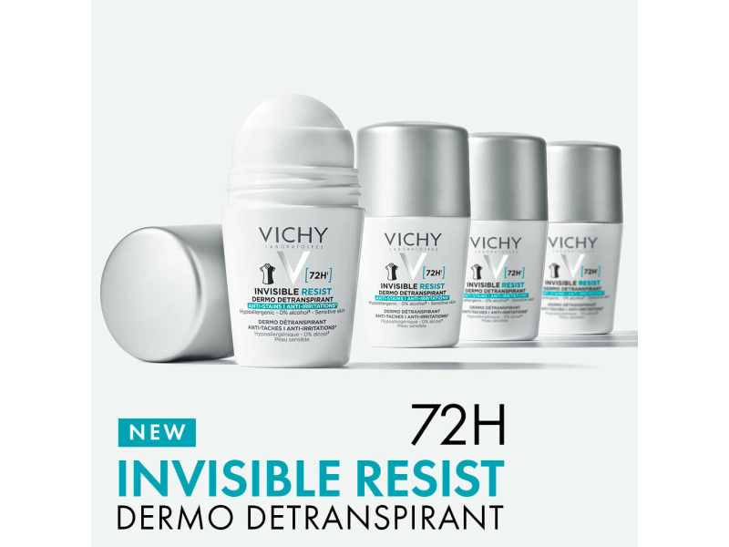 VICHY INVISIBLE RESIST 72H (4265) ROLL-ON DEODORANT 50 ML