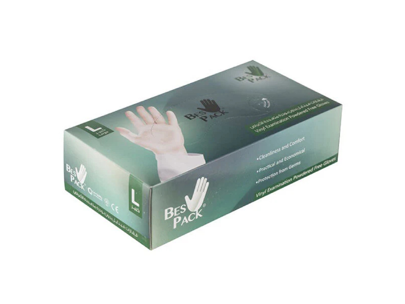 BES PACK GLOVES POWDERED FREE L