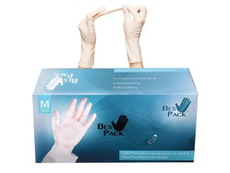 BES PACK GLOVES POWDERED FREE M