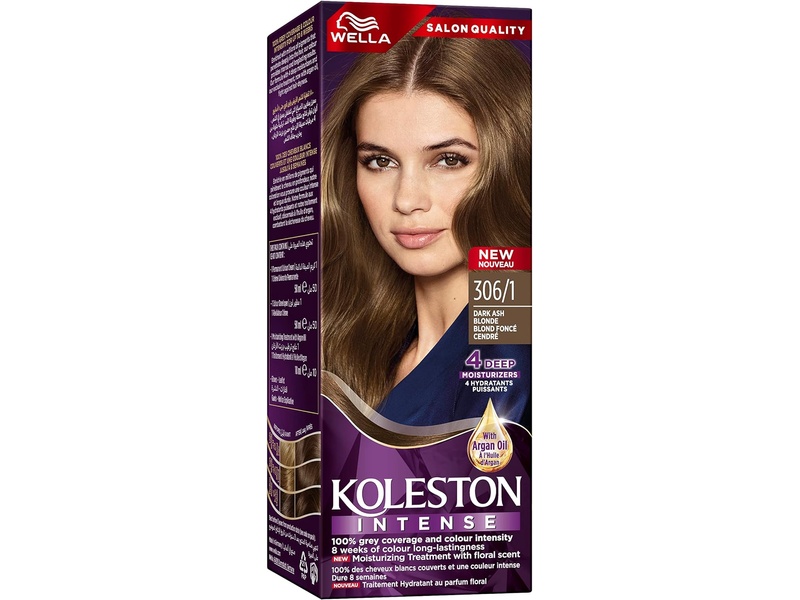 Koleston maxi hair color 306/1 dark ash blonde