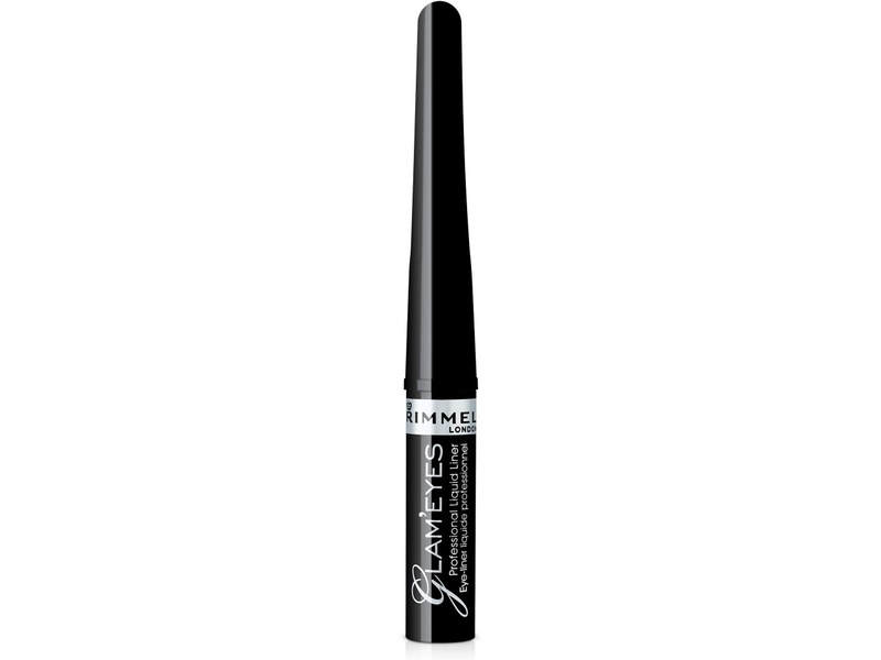 RIMMEL GLAMEYES LIQ-EYELINER 001 BLACK GLAMOURE