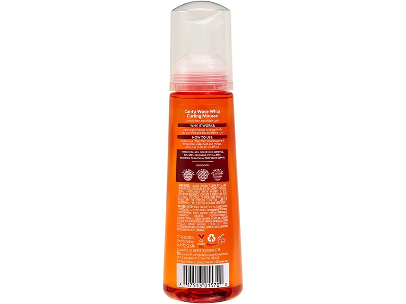 Cantu shea butter natural hair wave whip curling mousse spray 248 ml