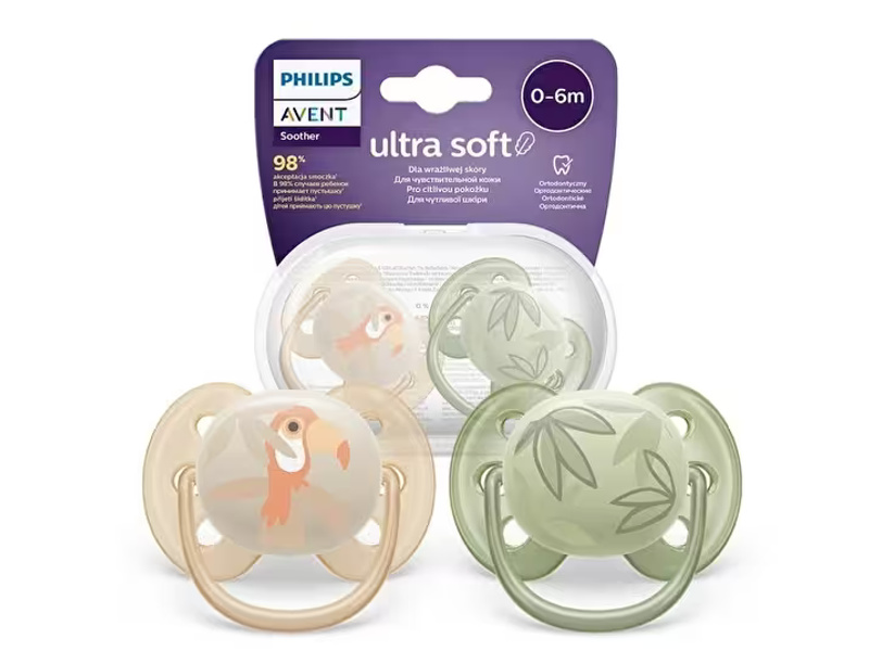 PHILIPS AVENT ULTRA SOFT SOOTHER (0-6M)-2PCS SCF091/07