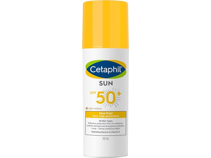 CETAPHIL SUN DEFENCE SPF 50+ FACE FLUID (LIGHT MEDIUM) 50ML 
