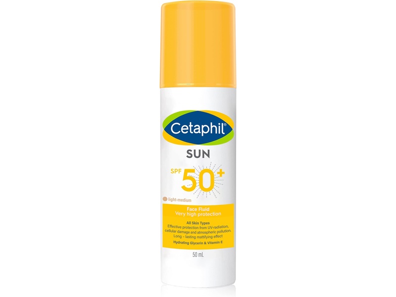 CETAPHIL SUN DEFENCE SPF 50+ FACE FLUID (LIGHT MEDIUM) 50ML 
