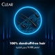 Clear shampoo body&face wash 400ml 3in1 men activated-charcoal
