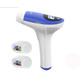 Mlay T3 Laser Hair Removal Device with Three Lenses “For Face + Body + Sensitive Areas” - Blue