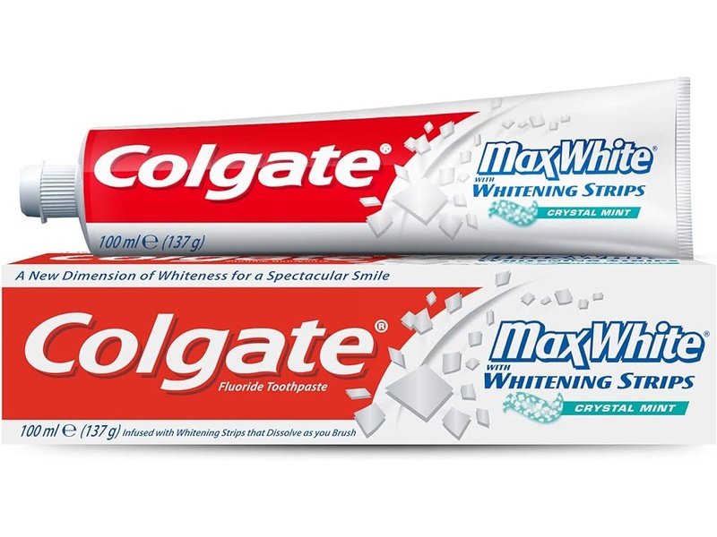 COLGATE TOOTHPASTE MAX WHITE 100 ML WHITENING CRYSTALS