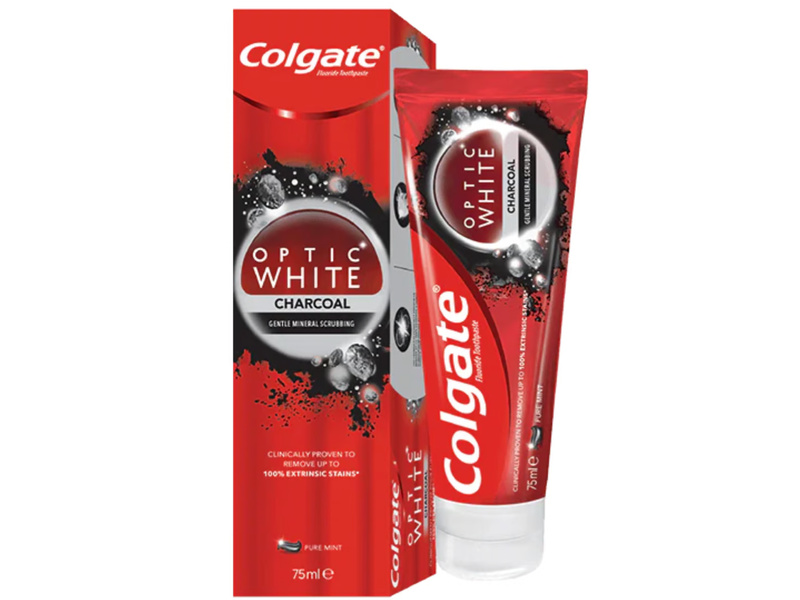 COLGATE TOOTHPASTES OPTIC WHITE 75 ML CHARCOAL